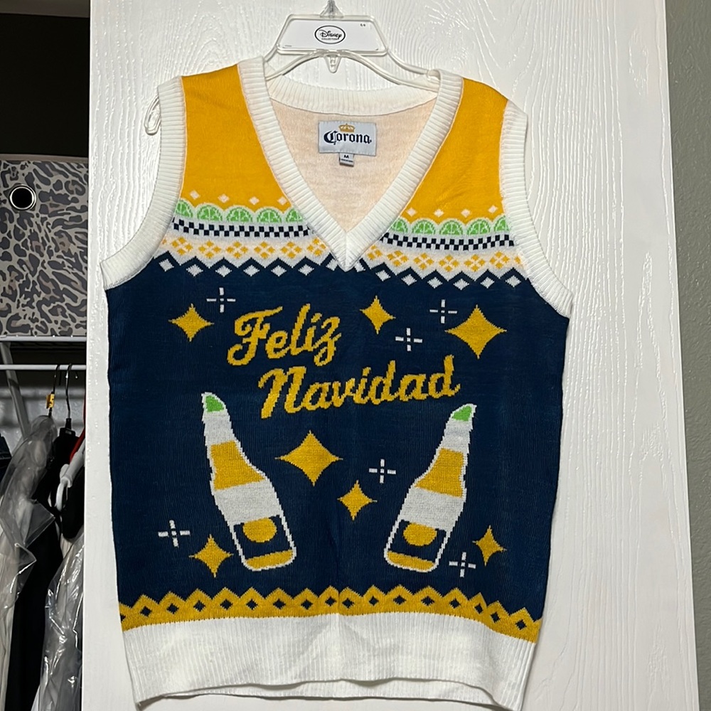 Corona Feliz Navidad Sweater Vest